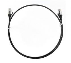 8Ware CAT6THINBK-025M
