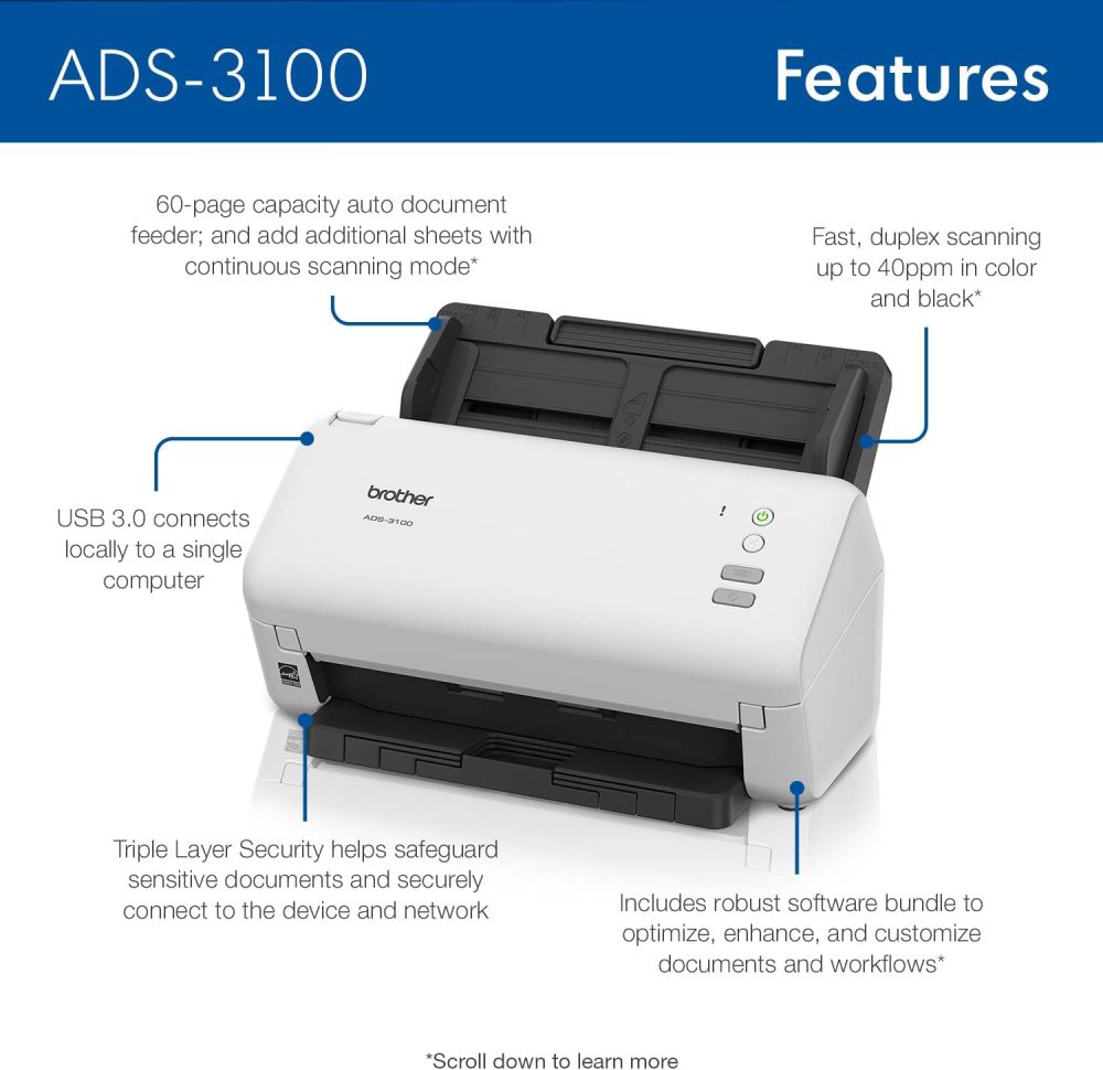 Brother ADS-3100 Scanner