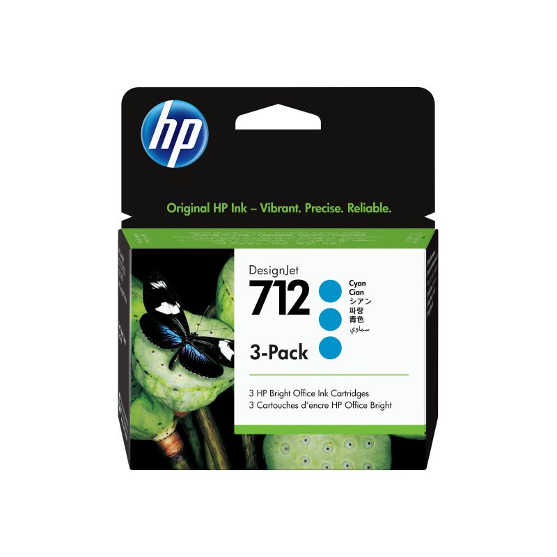 HP Inkjet Cartridges HI712CTRI